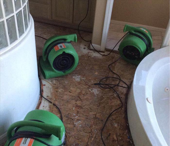 Air movers in the bathroom